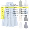 thumbnail image 3 of Loopsun Womens Summer Skirts, Women's Summer Fashion Solid Color Drawstring Pocket Elastic Waist Skirt White S, 3 of 5