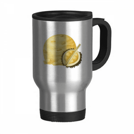 

Yellow Durian Ice Ball Popsicles Travel Mug Flip Lid Stainless Steel Cup Car Tumbler Thermos
