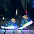 thumbnail image 5 of YAZI Kids Roller Shoes Boy Sneakers with Wheels Become Girl  Sport Sneaker with Led for Christmas Birthday Children Show Gift, 5 of 14