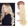 thumbnail image 3 of SEGO Clip in Hair Extensions as Human Real Curly Long Wavy Hairpieces for Woman Black Blonde Pink Purple, 3 of 7
