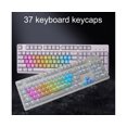 thumbnail image 3 of 37-Clé Gradient de Couleur Rétro-Éclairé PBT Clavier Mécanique Remplacement Couvre pour Ordinateur Portable - C, 3 of 5