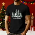 thumbnail image 2 of Feancey Merry Christmas Tree Tshirt for Men Holiday Casual Short Sleeve Crewneck Pullover Tees Fashion Xmas Party T-Shirts Gifts for Dad Black M, 2 of 6