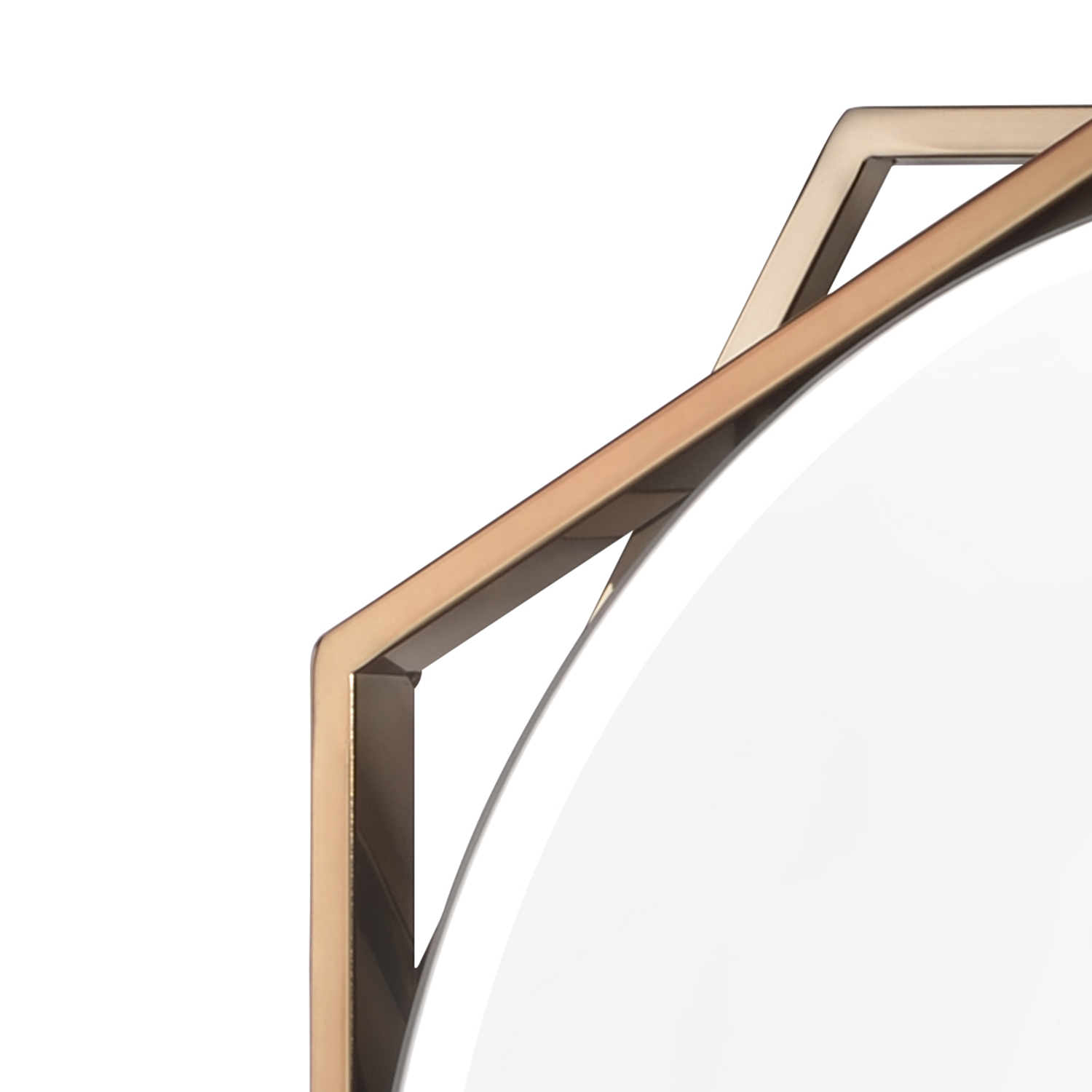 Furniture of America Aquila Contemporary 5mm Beveled Wall Mirror, Champagne