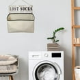 thumbnail image 4 of Artery Wereld Rustic Lost Socks Wood Sign with Canvas Bag for Laundry Room, Farmhouse Wall Decor, 4 of 5