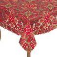 thumbnail image 4 of Fennco Styles Embroidered Christmas Tree Cutwork Tablecloth, 4 of 9