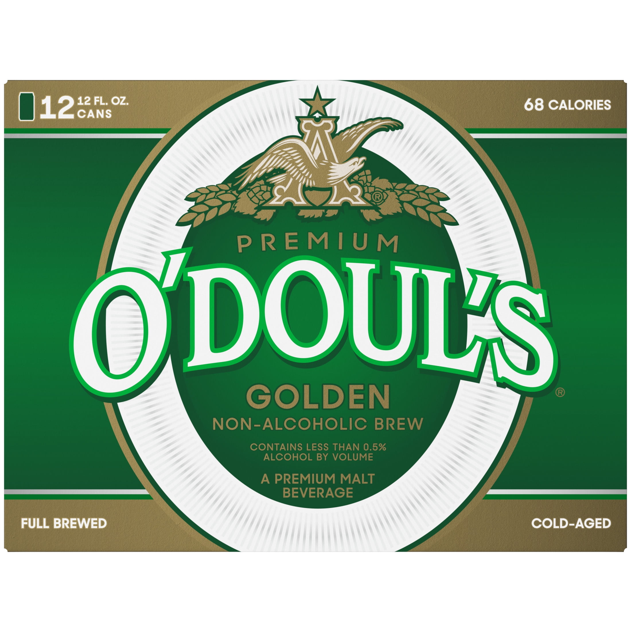 O'Doul's American Lager Beer 12 pack 12 fl oz Aluminum Cans 0.5% ABV