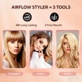 thumbnail image 6 of NICEBAY Airflow Styling Curling Iron, Hair Straightener, 1 inch Curling Wand, 360° Cool Air Vent, Flat Iron, Universal Voltage, 6 of 9