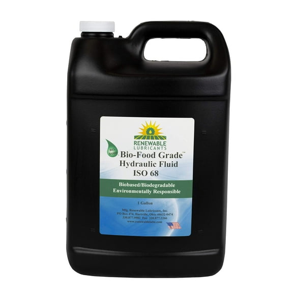 Renewable Lubricants - 87143 Bio-Food Grade Hydraulic Fluid, 1 gal, ISO 68, Yellow