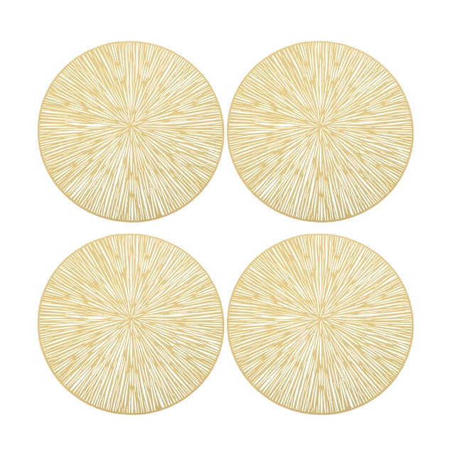 4pcs Placemats Hollow Placemats Decorativos Decorativos Tabla Mesa
