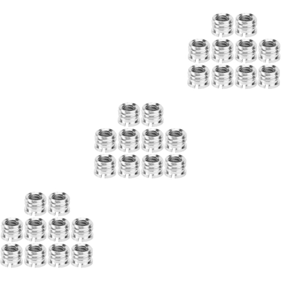 3 Count Tripod Screw Adapter 1/4 Projector Mount Mic Arm Silver