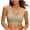 Beige, variant on Wireless Bra for Women Seamless | Coffee Comfort Bralette Wirefree with Removable Pads | Ribbed Knit Lounge Yoga Everyday Bra,Size 2XL