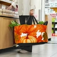 thumbnail image 6 of Maple Ieaf Pumpkin Large Foldable Oxford Cloth Shopping Bag Laundry Basket Grocery Baskets, 6 of 7