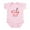 Petal Pink, variant on CafePress - Miso Cute Baby Light Bodysuit - Baby Light Bodysuit, Size Newborn - 24 Months
