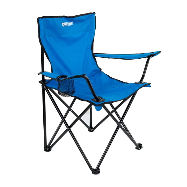 Silla Camping y Playa Plegable Portatil Duralife Exteriores Azul