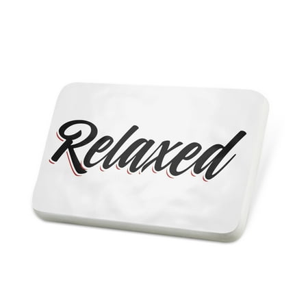 Porcelein Pin Vintage Lettering Relaxed Lapel Badge – NEONBLOND