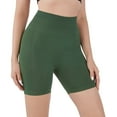 thumbnail image 2 of American Trends Workout Shorts for Women Seamless Elastic Spandex Shorts Gym Yoga Running Athletic Sports Shorts for Women Avocado Green M, 2 of 6