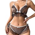 thumbnail image 1 of Gibobby Ropa interior mujer sexy Conjunto de Lenceria Erotica para Mujer de Encaje Sensual, Ropa Interior Sexy Mujer, Conjunto de Interior de Encaje(Negro, XXG), 1 of 5