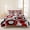 Red, variant on 3 Pieces Queen Quilt Set,Coastal Ocean Sailboat Soft Bedding Sets with 1 Quilt & 2 Pillow Shams,Nautical Theme Oil Painting Art Summer Bedspread Lightweight Coverlet Comforter for All Season