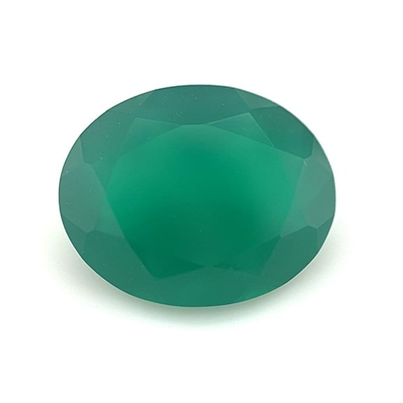Certified Real 2 Carat Green Chalcedony Oval Shape Mixed Cut 10x8 mm Loose Gemstone May Birthstone