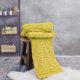 thumbnail image 4 of HOME SOFT THINGS COBIJA COLLEEN DE PELO SINTÉTICO TIPO ANIMAL, MANTA DE LUJO SUAVE Y ACOGEDORA, 152x177CM, LEMON CURRY, AMARILLO., 4 of 6