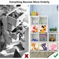 thumbnail image 5 of 2 Pcs Foldable Toy Storage Organizer With Unique Animal Theme Design, Collapsible Storage Organizer Chest Basket Container for Kids, Toddlers, Boys and Girls(13 x 13 x 13 Inch, Tiger & Koala), 5 of 11