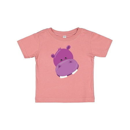 

Inktastic Cute Purple Hippo Head Gift Baby Boy or Baby Girl T-Shirt