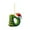 D, variant on XEOVHV 26 Green Alphabet Ornaments for Christmas Tree Initial Letter Pendant with Xmas Tree Mini Monogram Hanging Decorations for Christmas Tree Party Gifts DIY Decor (Y)