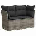 thumbnail image 3 of vidaXL Garden Sofa Set Grey, 3 of 9