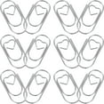 thumbnail image 4 of 50 Pcs Mini Paperclip Bookmark Unique Paper Clips Office 2.00X1.00X0.10CM Silver, 4 of 8