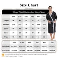 thumbnail image 5 of FashGudim 100% Cotton Knit Robe for Men Lightweight Summer Robes Thin Kimono Bathrobes Knee Length (Black/Grey,L/XL), 5 of 6