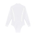 thumbnail image 5 of iiniim Men's Shiny Rhinestone Deep V Neck Latin Tango Dance Shirt Leotard Ballroom Dance Costume White XXL, 5 of 7