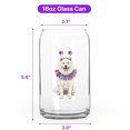 thumbnail image 5 of 4th of July Samoyed Celebrates Independence Day 16oz Glass Cup Mug Siberian Sammy Dog Lover Glass Can - 12010, 5 of 5