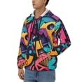 thumbnail image 3 of Goofa Vibrant Graffiti Urban Art Pattern Mens Full-zip Hoodie, Zip-up Pullover Hooded Sweatshirt, Kangaroo Pocket Hoodie Ideal for Daily Wear, Travel, and Home-3X-Large, 3 of 5