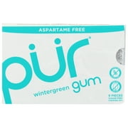 Pur Gum Wintergreen Aspartame Free, 12.6 Grm