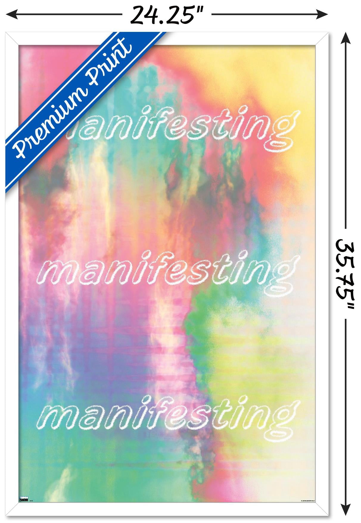 Manifesting Rainbow Wall Poster, 22.375" x 34" Framed