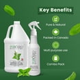 thumbnail image 2 of PUROLEO Peppermint Essential Oil With Trigger Spray Pump 64 Fl Oz/1900 ML (Packed In Canada) 100% Pure Natural Undiluted, for Aromatherapy essential oils, 2 of 5