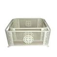 thumbnail image 1 of Jeco HD-HA0005 Panier Blanc Orné - Lot de 2, 1 of 1