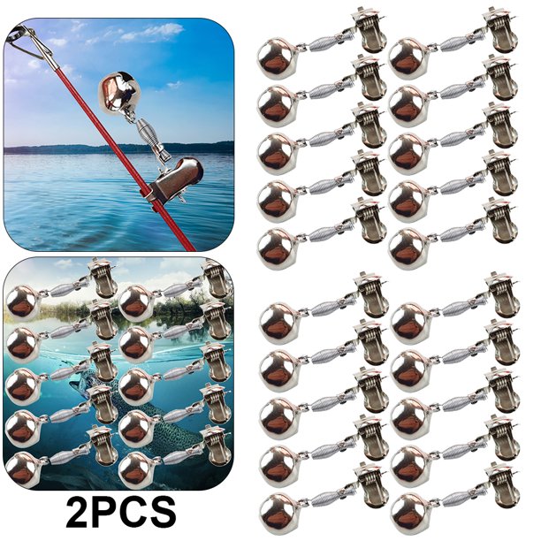 Alarma Pescado Campanas Alarma Pescado Metal Ajustable Pesca Aparejos Portátil (10 Piezas)