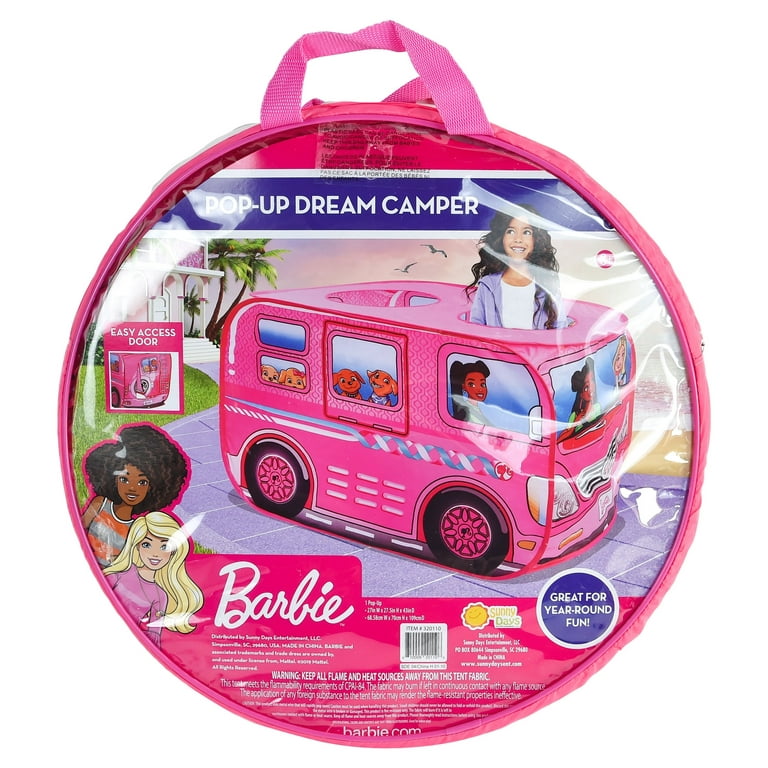 Camping-car Barbie Pop-UP avec toboggan aquatique Mattel