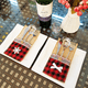 thumbnail image 5 of Bolsas para cubiertos de arpillera navideñas con encaje para fiestas de bodas navideñas, 5 of 5
