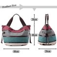 thumbnail image 3 of CHAO Bolso de mano para mujer, bolso de hombro, bolso de mano, bolso de compras, bolso de playa, cartera. (morado) XiXi, 3 of 4