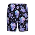 thumbnail image 2 of Lsque flower Skull crystal Mens Sleep Pajama Shorts,Short Pajama Pants, Cotton Ultra-Soft Knit-4X-Large, 2 of 9