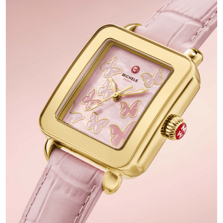 MICHELE 高級腕時計 レディース　ピンク MICHELE 高級腕時計 レディースピンク