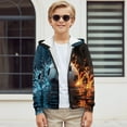 thumbnail image 5 of Uourmeti 3D Water Soccer Kids Lightweight Zip Up Hoodie Long Sleeve with Pockets Comfy Casual Outerwear Youth Size 14 16, 5 of 6