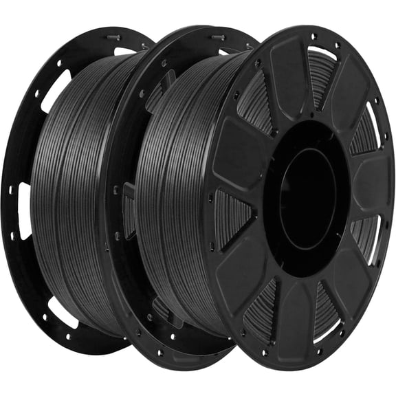 Creality Ender PLA Filament 1.75mm 2 Roll Bundle - Black - No-Tangle, Eco-Friendly, Strong Bonding, Universal 3D Printer Fit - 2 Units Per Pack