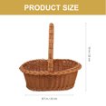 thumbnail image 2 of Picnic Storage Basket Multi-function Bread Basket Handmade Desktop Flower Basket, 2 of 6