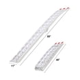 thumbnail image 4 of Motorcycle Ramps, 750lbs Folding Loading Ramps for Pickup Trucks Bed, Trailers Ramp with Load Straps for Motorcycle, Dirt Bike, UTV, Lawn Mower, Truck, Snowblower, Cargo Trailer, 89"L x 11"W (750Lbs), 4 of 9