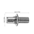 thumbnail image 2 of unbranded 10Ud Tornillos De Pedal Para Batería En Aleación De Zinc Metal Resistente Y Estable Color Plateado, 2 of 7