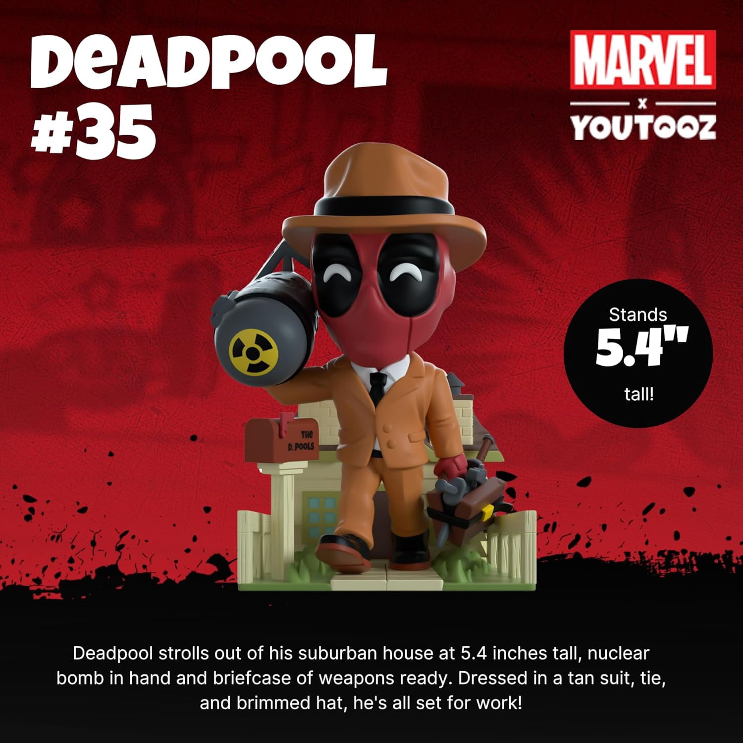 Youtooz Collectible Deadpool Comic #35 5.4" Vinyl Action Figure