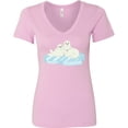 thumbnail image 3 of Inktastic Harp Seal Women's V-Neck T-Shirt, 3 of 5